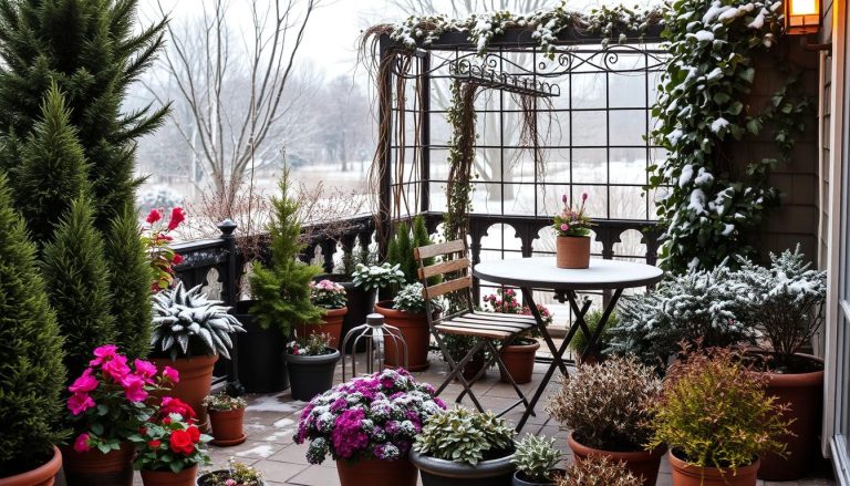 container gardening ideas for winter patio